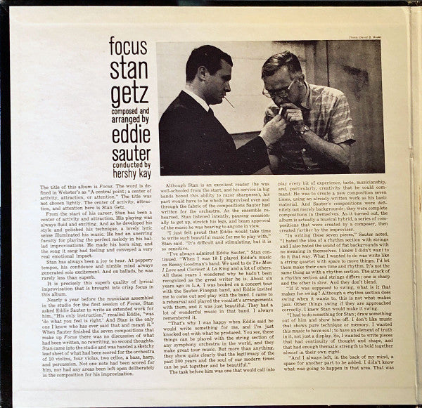 Stan Getz / Eddie Sauter : Focus (LP, Album, Gat)