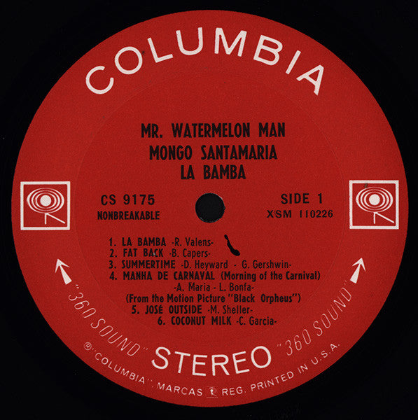 Mr. Watermelon Man Mongo Santamaria* : La Bamba (LP, Album)