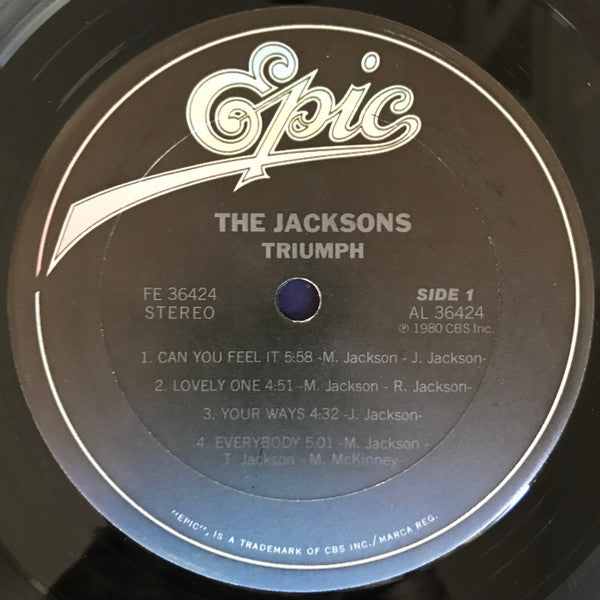 The Jacksons : Triumph (LP, Album, Pit)