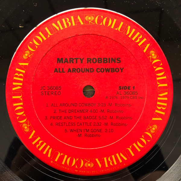 Marty Robbins : All Around Cowboy (LP, Album, San)
