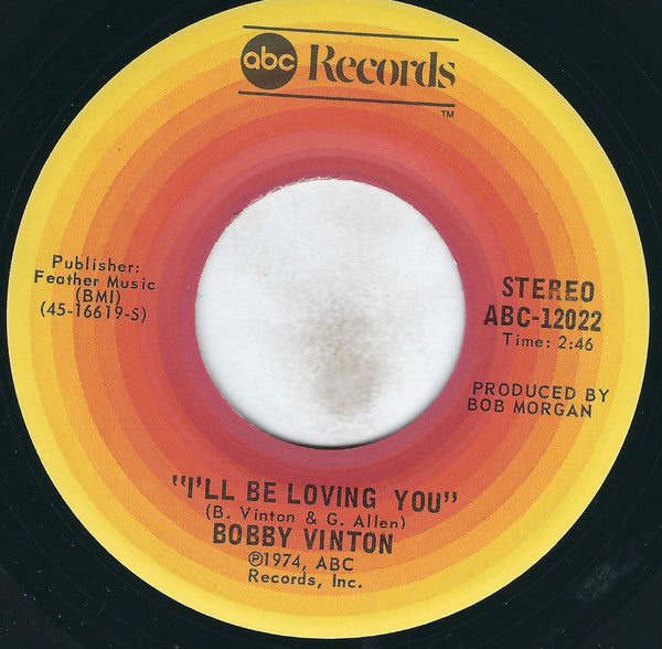 Bobby Vinton : My Melody Of Love / I'll Be Loving You (7", Single, RE, San)