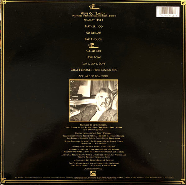 Kenny Rogers : We've Got Tonight (LP, Album, Win)