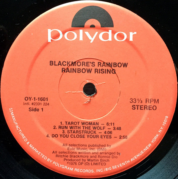 Blackmore's Rainbow* : Rainbow Rising (LP, Album, RE)
