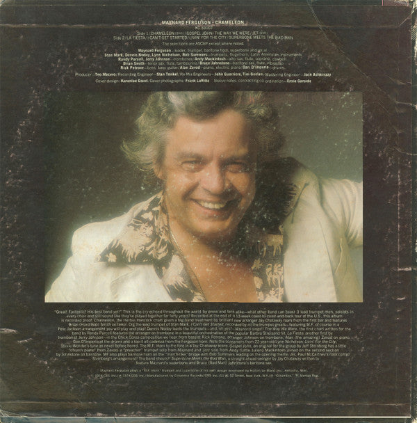 Maynard Ferguson : Chameleon (LP, Album, Pit)