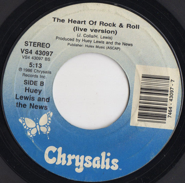 Huey Lewis And The News* : Jacob's Ladder (7", Single, Styrene, Car)