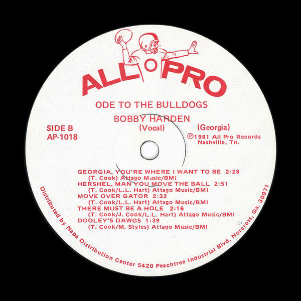 Various : Ode To The Bulldogs - Georgia:  A Nashville Musical Salute (LP, Album)