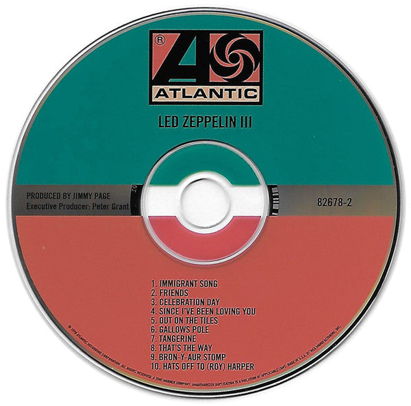 Led Zeppelin : Led Zeppelin III (CD, Album, RE)