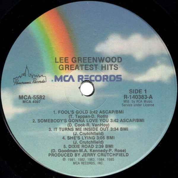 Lee Greenwood : Greatest Hits (LP, Comp, Club)