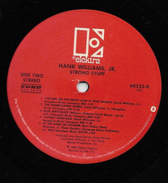 Hank Williams, Jr.* : Strong Stuff (LP, Album, RP, All)