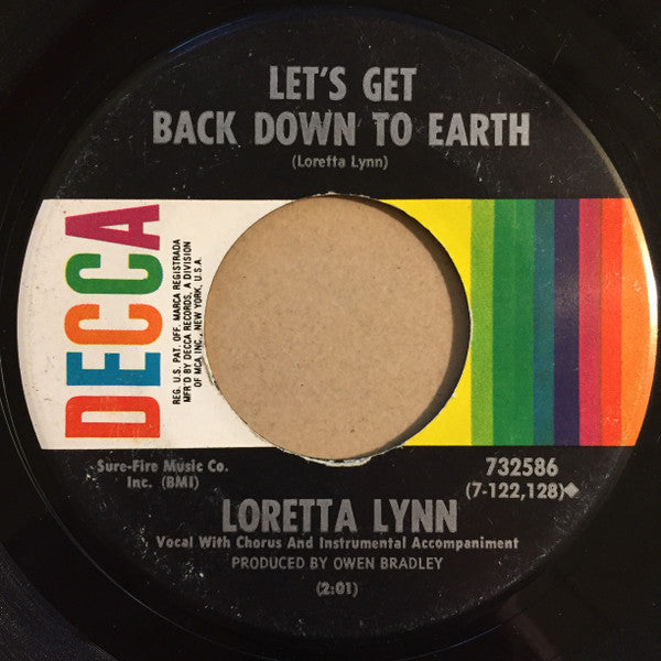 Loretta Lynn : Wings Upon Your Horns (7", Single)