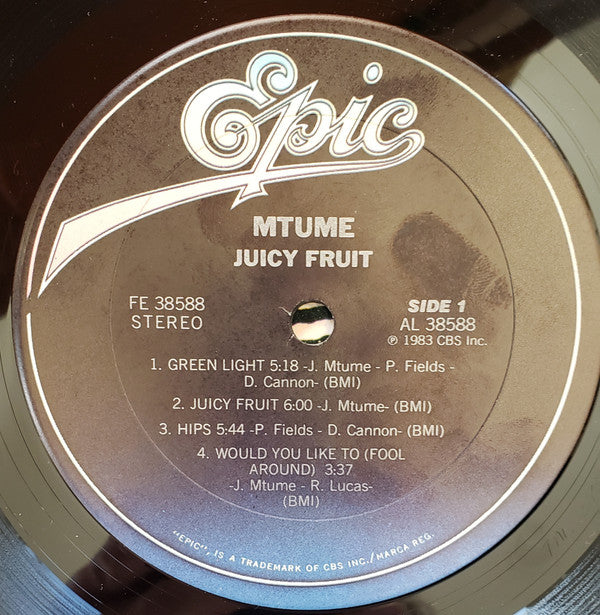 Mtume : Juicy Fruit (LP, Album, Car)