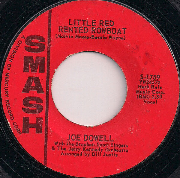Joe Dowell With The Stephen Scott Singers & The Jerry Kennedy Orchestra : Little Red Rented Rowboat (7", Single, Styrene)