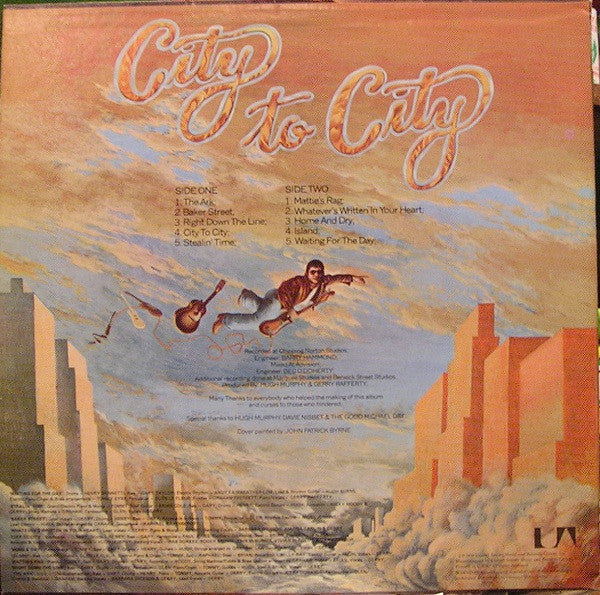 Gerry Rafferty : City To City (LP, Album, All)
