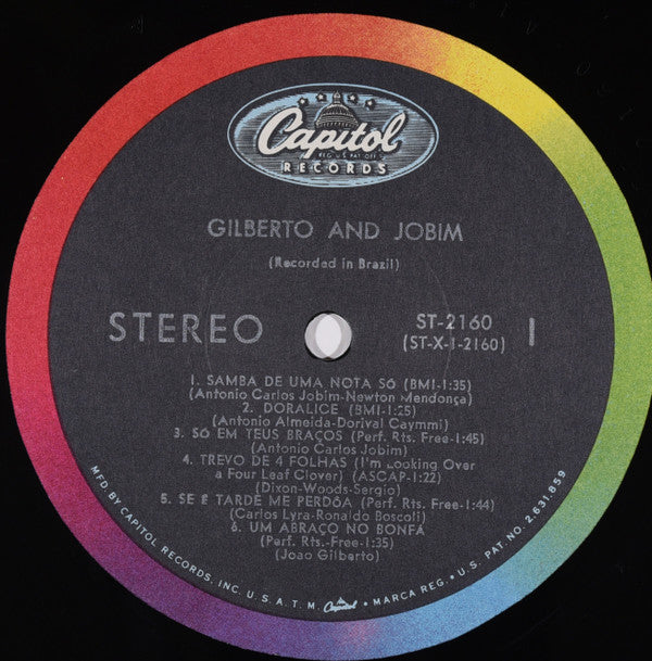 João Gilberto & Antonio Carlos Jobim : Gilberto & Jobim (LP, Album, RE, Scr)