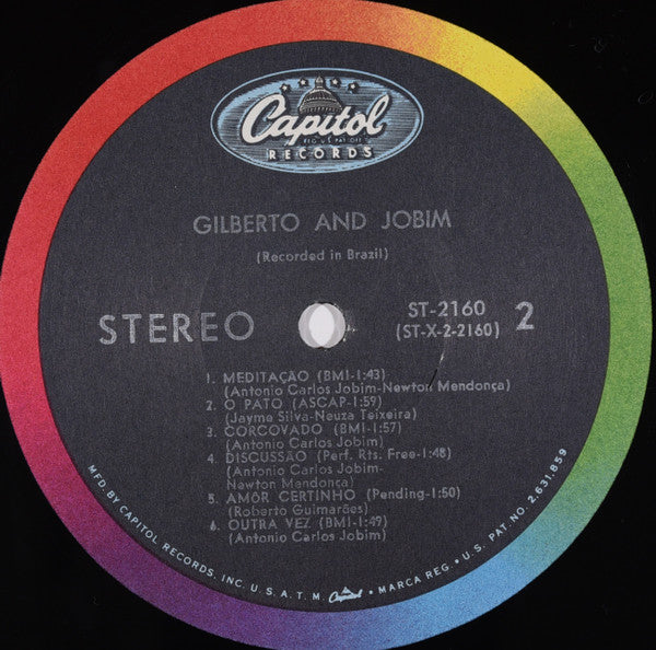 João Gilberto & Antonio Carlos Jobim : Gilberto & Jobim (LP, Album, RE, Scr)