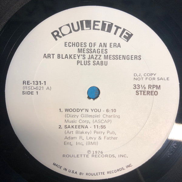 Art Blakey And The Jazz Messengers* / John Handy Quartet : Messages (2xLP, Comp, Promo)