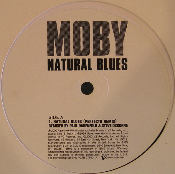 Moby : Natural Blues (12", Promo)