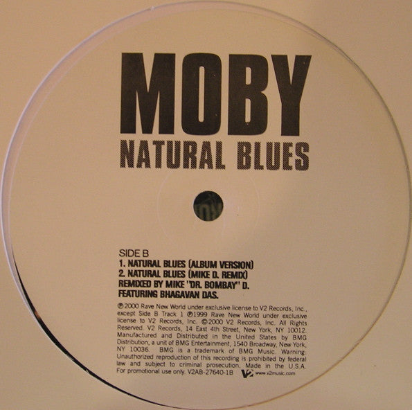 Moby : Natural Blues (12", Promo)