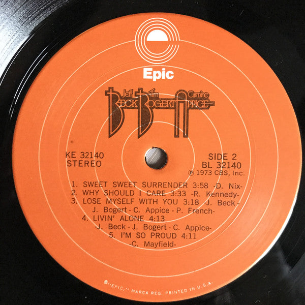 Beck, Bogert & Appice : Beck, Bogert & Appice (LP, Album, Mixed, Ter)