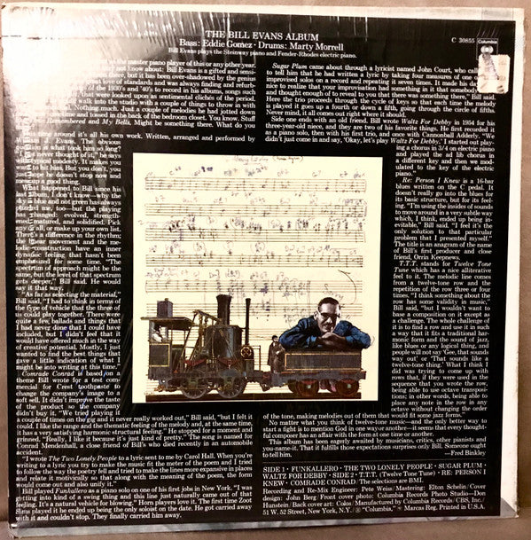 Bill Evans : The Bill Evans Album (LP, Album)