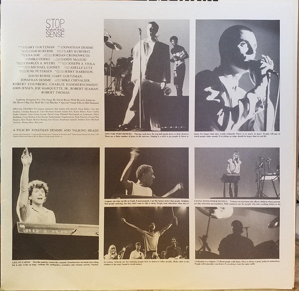 Talking Heads : Stop Making Sense (LP, Album, Spe)