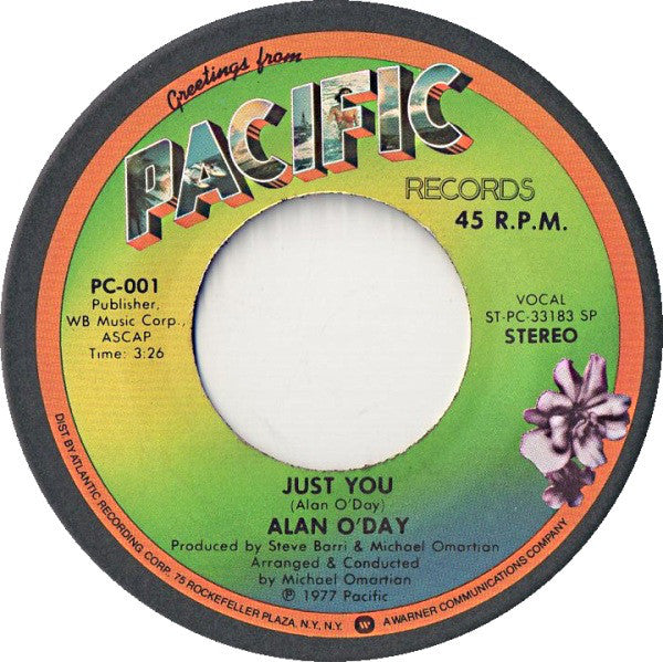 Alan O'Day : Undercover Angel  (7", Single, Spe)