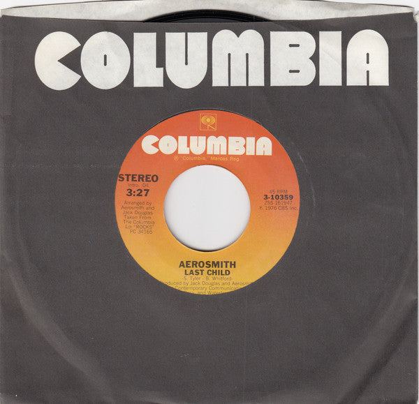 Aerosmith : Last Child / Combination (7", Single, Styrene, Ter)