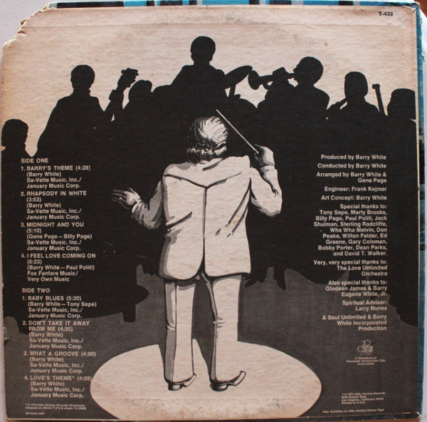 The Love Unlimited Orchestra* : Rhapsody In White (LP, Album)