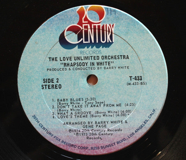 The Love Unlimited Orchestra* : Rhapsody In White (LP, Album)