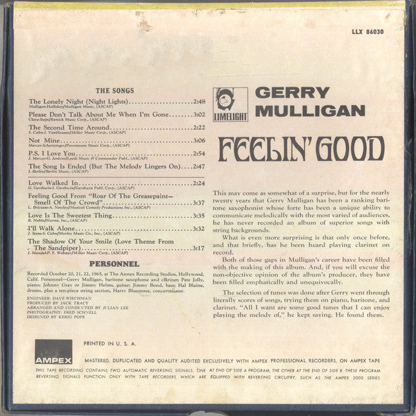 Gerry Mulligan : Feelin' Good (Reel, 4tr Stereo)