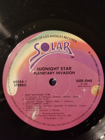 Midnight Star : Planetary Invasion (LP, Album, AR )