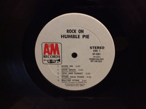 Humble Pie : Rock On (LP, Album, Promo, Gat)