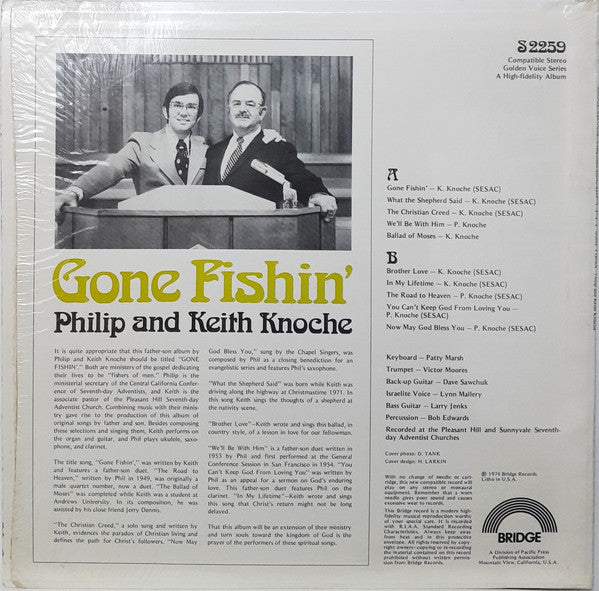 Philip And Keith Knoche : Gone Fishin' (LP, Album)