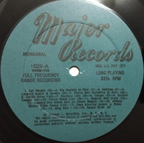 No Artist : Sound Effects Volume 14 (LP, Mono)