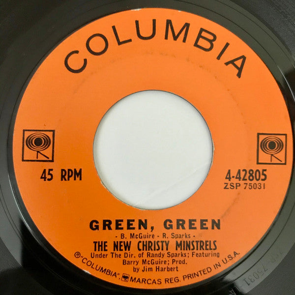 The New Christy Minstrels : Green, Green (7", Ter)
