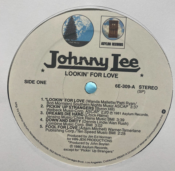 Johnny Lee (3) : Lookin' For Love (LP, Album, Spe)