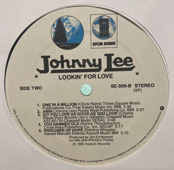 Johnny Lee (3) : Lookin' For Love (LP, Album, Spe)