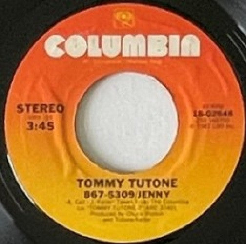 Tommy Tutone : 867-5309/Jenny (7", Single, Styrene, Pit)
