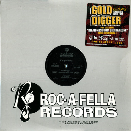 Kanye West Feat Jamie Foxx : Gold Digger (12", Promo)