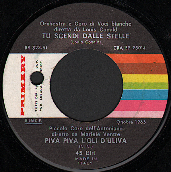Various : Tu Scendi Dalle Stelle (7", EP)