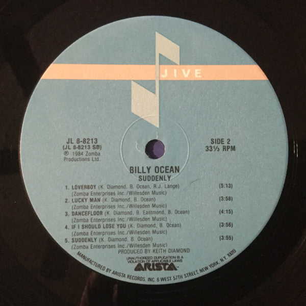 Billy Ocean : Suddenly (LP, Ind)