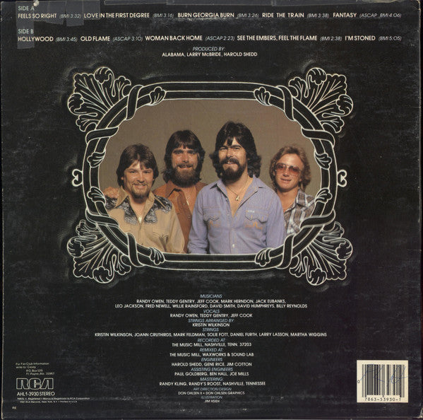 Alabama : Feels So Right (LP, Album, Ind)