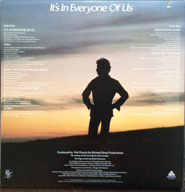 David Pomeranz : It's In Everyone Of Us (LP, Album, Gat)