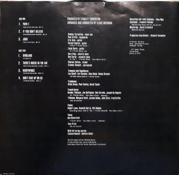 Stanley Turrentine : Nightwings (LP, Album, Pit)