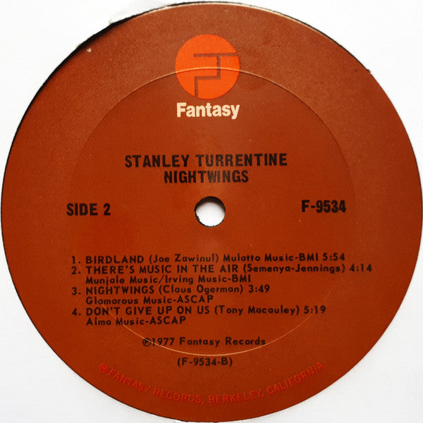 Stanley Turrentine : Nightwings (LP, Album, Pit)