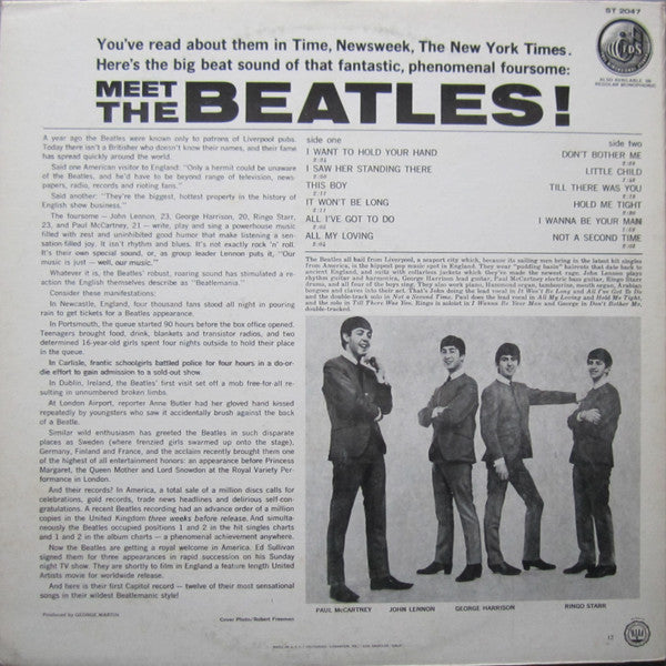 The Beatles : Meet The Beatles! (LP, Album, RE, Jac)