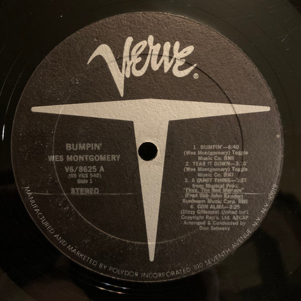 Wes Montgomery : Bumpin' (LP, Album, RE)