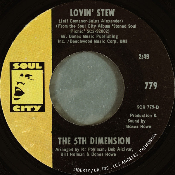 The 5th Dimension* : Wedding Bell Blues (7", Single, Styrene, She)