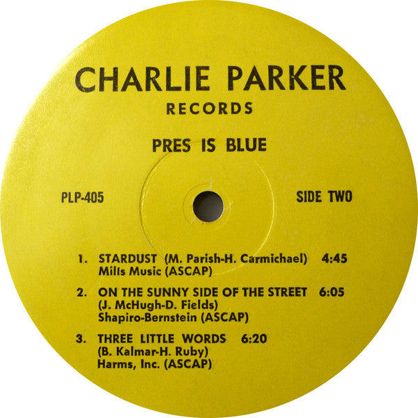 Lester Young : Pres Is Blue (LP, Album)