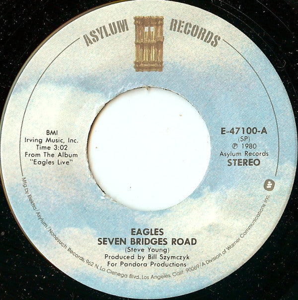 Eagles : Seven Bridges Road / The Long Run (7", Single, Spe)